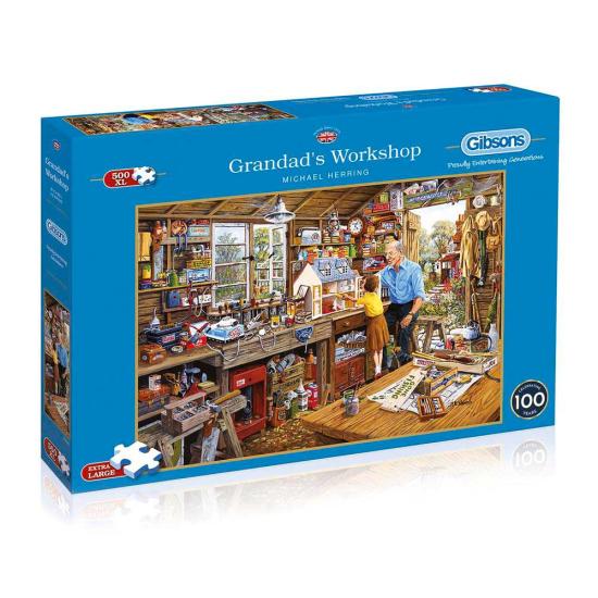 Gibsons Puzzle Grandpa's Workshop 500 Teile XXL