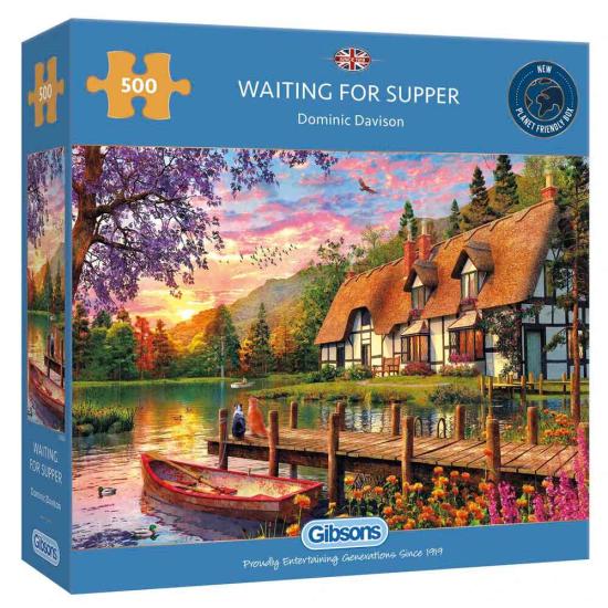 Gibsons Waiting for Dinner Puzzle 500 Teile
