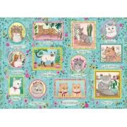 Gibsons Famous Felines Puzzle 1000 Teile