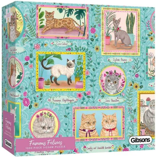 Gibsons Famous Felines Puzzle 1000 Teile
