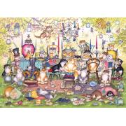 Gibsons Cat Tea Party Puzzle 1000 Teile