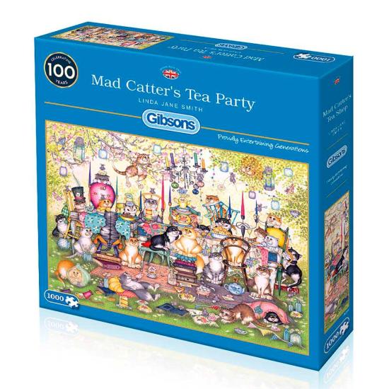 Gibsons Cat Tea Party Puzzle 1000 Teile