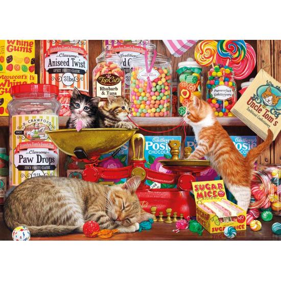 Gibsons Kätzchen und Zuckermäuse Puzzle 500 Teile XXL Gibsons Kätzchen und Zuckermäuse Puzzle 500 Teile XXL