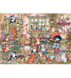 Puzzle Gibsons Hofkatzen 1000 Teile