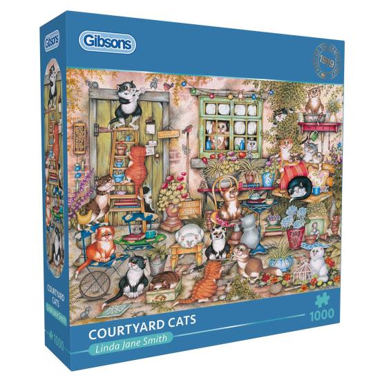 Puzzle Gibsons Hofkatzen 1000 Teile