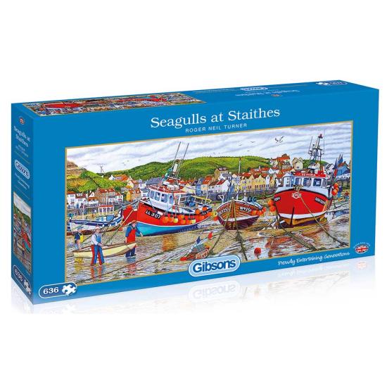 Gibsons Möwen auf Staithes Puzzle 636 Teile