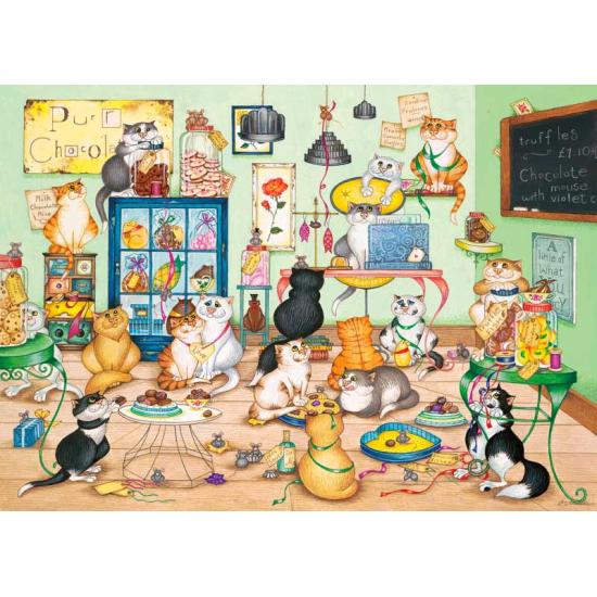 Gibsons The Cats' Chocolate Shop Puzzle 1000 Teile