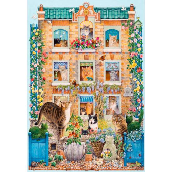Gibsons Puzzle The Cat Mansion 500 Teile