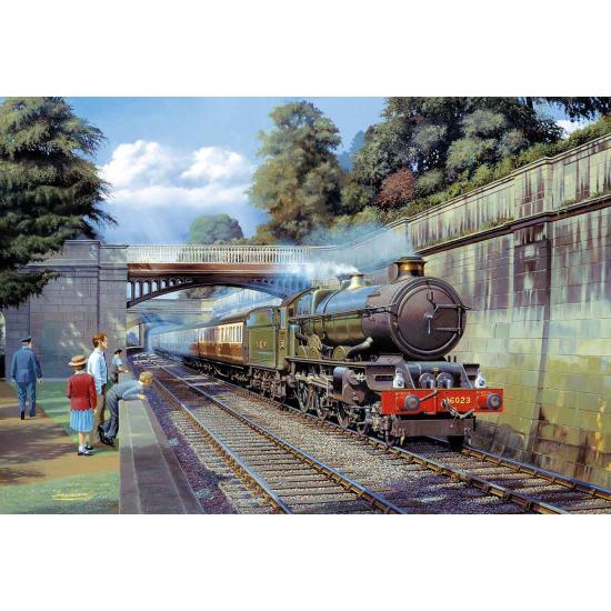 Puzzle Gibsons Lokomotiven: Haupt- und Ringlokomotiven, 2 x 500 Puzzle Gibsons Lokomotiven: Haupt- und Ringlokomotiven, 2 x 500