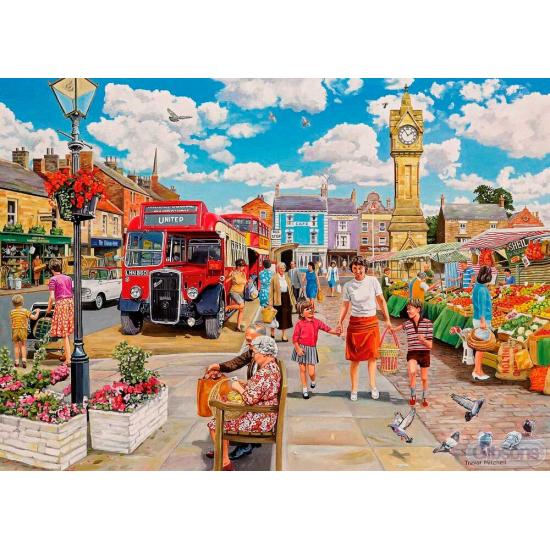 Gibsons Clock Tower Market Puzzle 1000 Teile