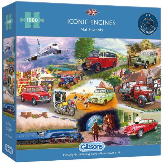 Gibsons Iconic Engines 1000-teiliges Puzzle