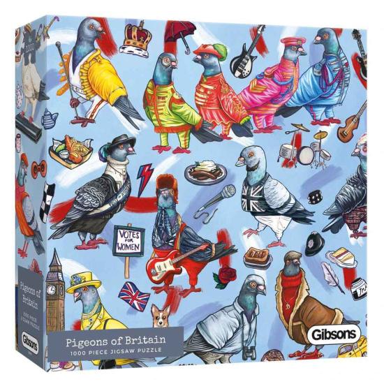 Gibsons Pigeons of Great Britain Puzzle 1000 Teile