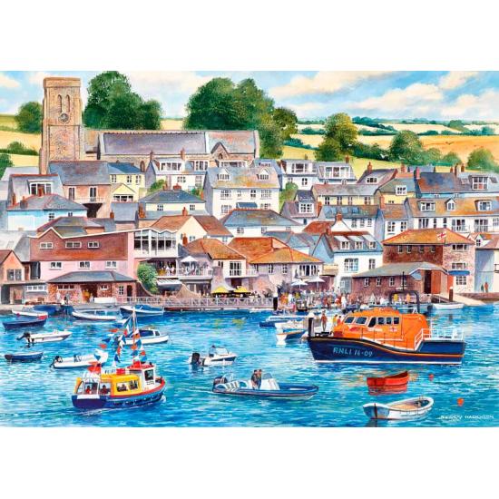 Gibsons Hafen von Salcombe 1000-teiliges Puzzle