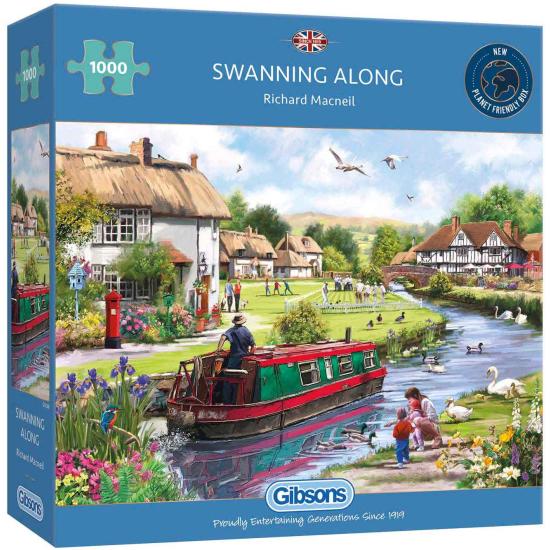 Gibsons Tour mit Schwänen Puzzle 1000 Teile