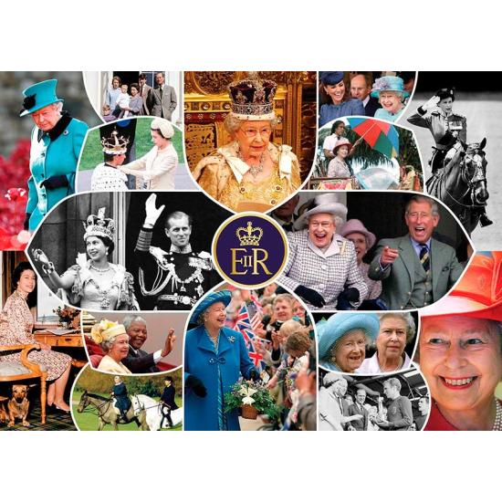 Gibsons Puzzle Queen Elizabeth II, Long Reign mit 1000 Teilen