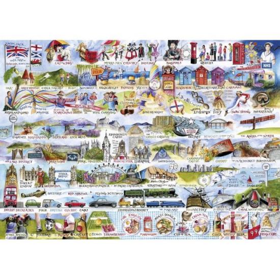 Gibsons Cream Teas and Cola Puzzle 1000 Teile