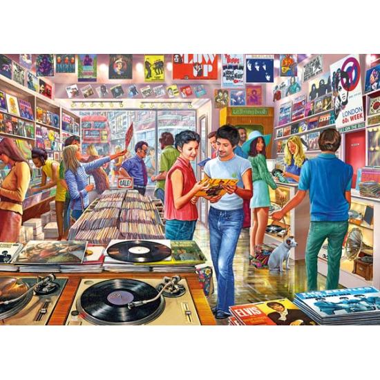Gibsons Retro Record Store Puzzle 1000 Teile
