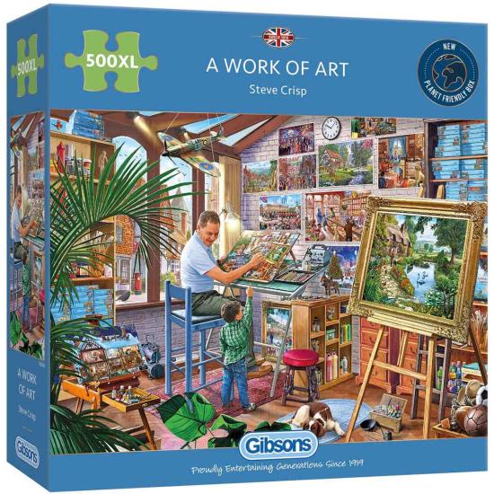 Gibsons Puzzle Ein Kunstwerk 500 Teile XXL