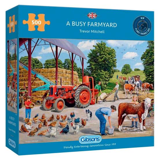 Gibsons Puzzle Eine animierte Farm 500 Teile