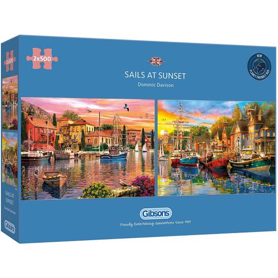 Gibsons Candles At Sunset Puzzle 2 x 500 Teile
