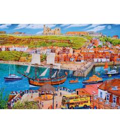 Gibsons Segelboot Endeavour in Whitby 500-teiliges Puzzle