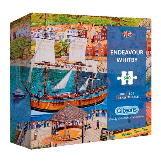 Gibsons Segelboot Endeavour in Whitby 500-teiliges Puzzle