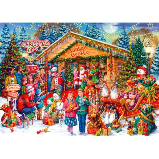 Gibsons Visiting Santa Claus Puzzle 1000 Teile
