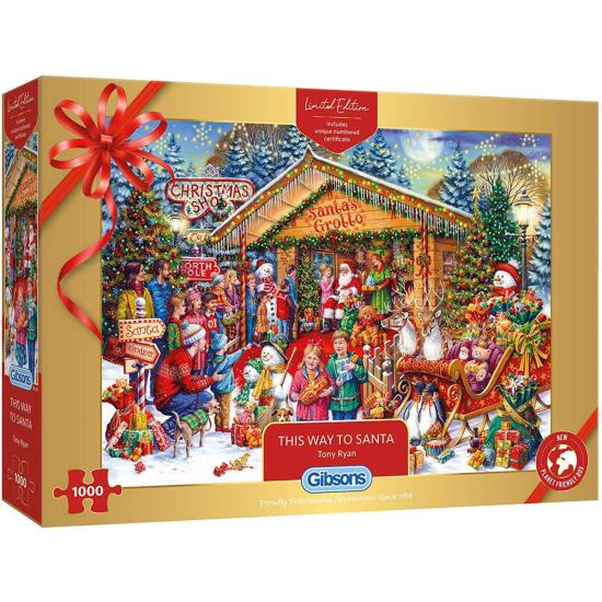 Gibsons Visiting Santa Claus Puzzle 1000 Teile