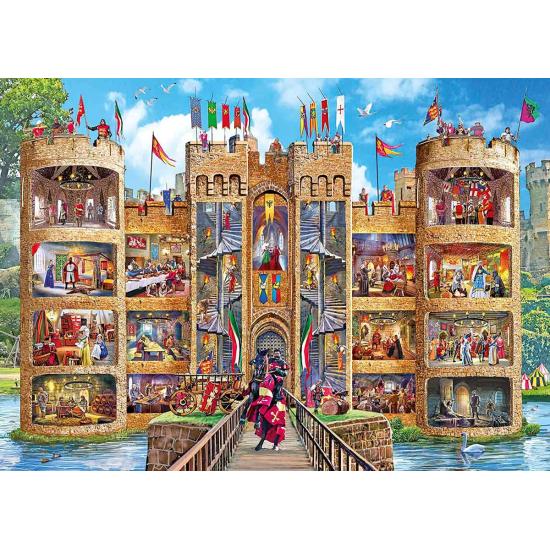 Gibsons Puzzle Innenansichten des Schlosses 1000 Teile