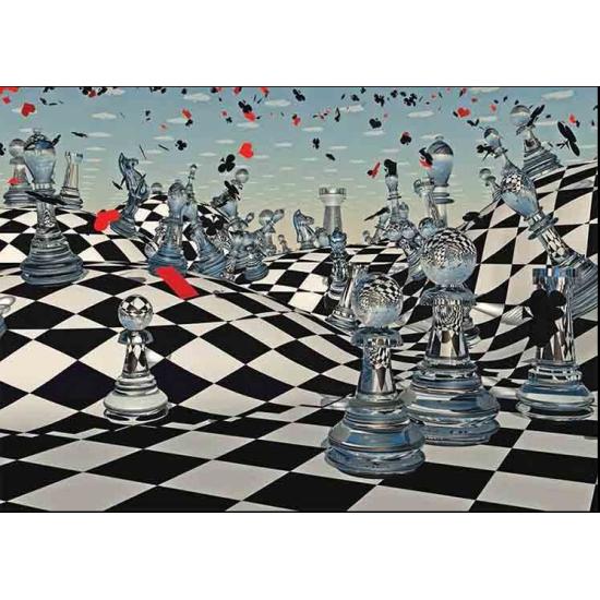 Puzzle Gold Fantasy Schach mit 1000 Teilen