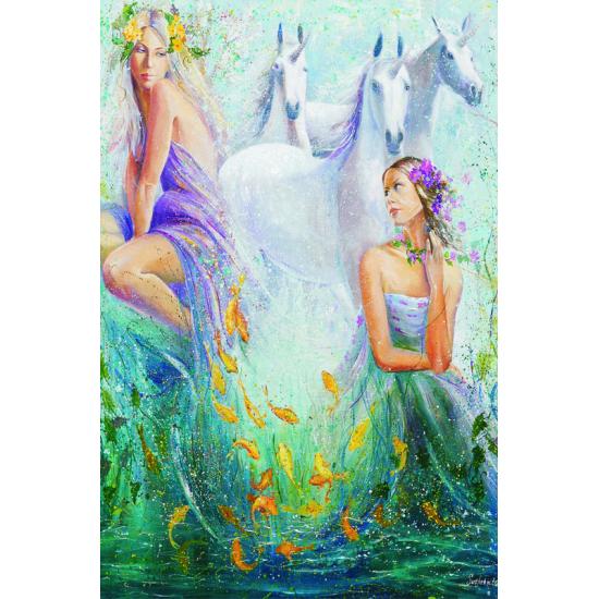 Goldstraße der Einhörner Puzzle 1000 Teile