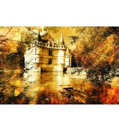 Azay Le Rideau Castle Gold Puzzle 500 Teile