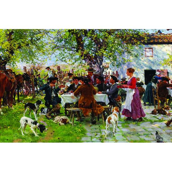 Puzzle Gold Das Mittagessen der Jäger 1000 Teile Puzzle Gold Das Mittagessen der Jäger 1000 Teile