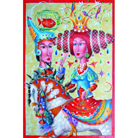 Puzzle Gold Magische Begegnung mit 1000 Teilen