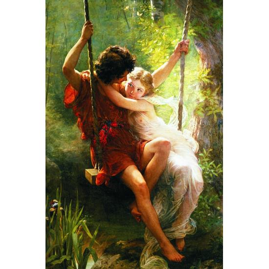 Puzzle Gold Spring, die Schaukel aus 1000 Teilen