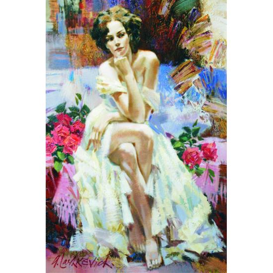 Goldrosen-Puzzle mit 1500 Teilen