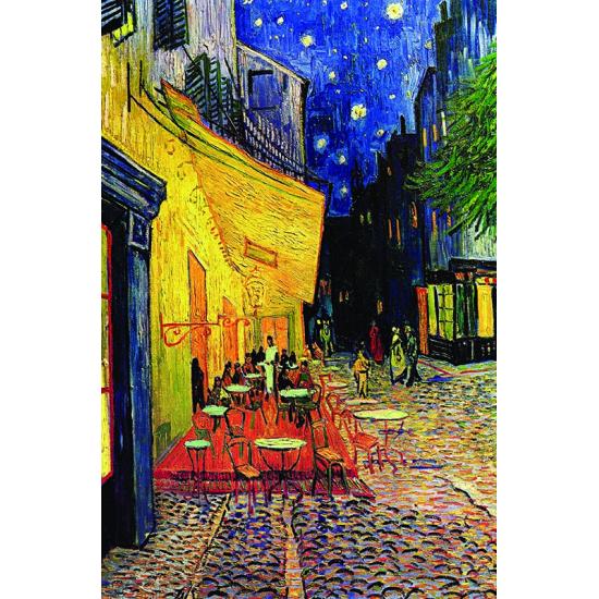 Goldpuzzle „Terrassencafé bei Nacht“ mit 1000 Teilen