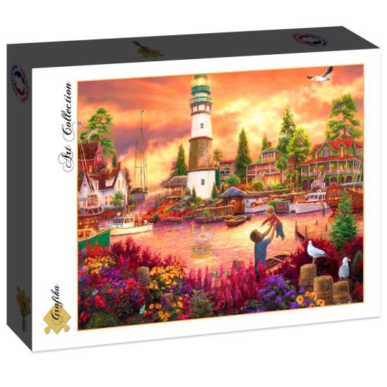 Grafika Puzzle Vaterliebe im Hafen von 2000 Teilen