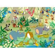 Grafika Puzzle Tiere im Dschungel 2000 Teile
