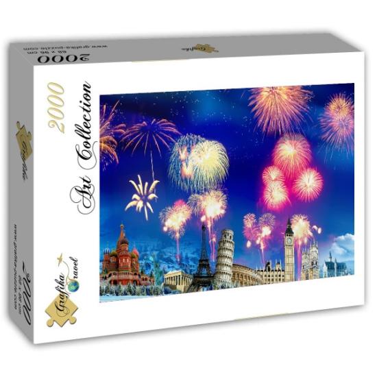 Grafika Neujahrspuzzle Rund um die Welt 2000 Teile