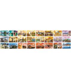 Grafika-Puzzle „Reisen um die Welt“ mit 48.000 Teilen