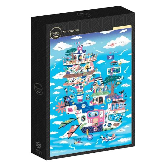 Puzzle Grafika Fliegendes Haus 1000 Teile