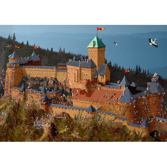 Grafika Schloss Haut-Koenigsbourg Puzzle 1000 Teile Grafika Schloss Haut-Koenigsbourg Puzzle 1000 Teile