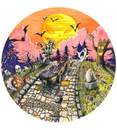 Grafika Rundpuzzle Halloween mit 501 Teilen