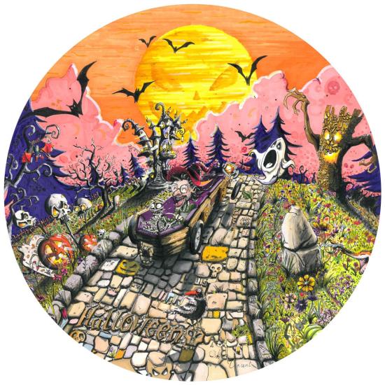 Grafika Rundpuzzle Halloween mit 501 Teilen