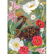 Puzzle Grafika Schwarzer Schwan Und Perlen 500 Teile