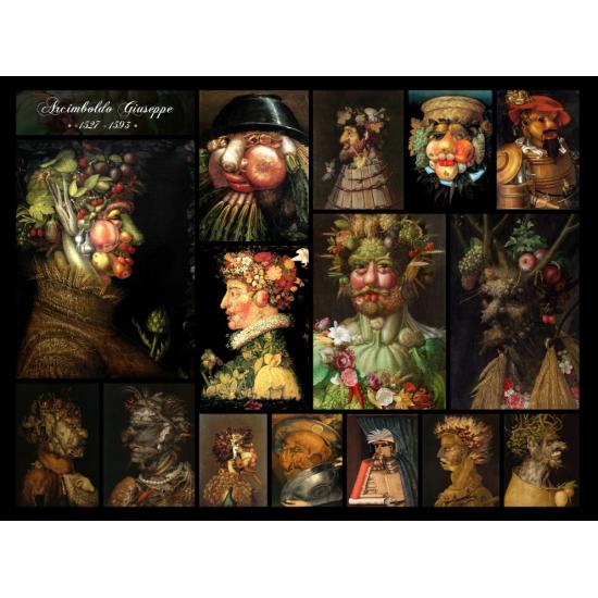 Grafika Collage Puzzle von Giuseppe Arcimboldo 2000 Teile