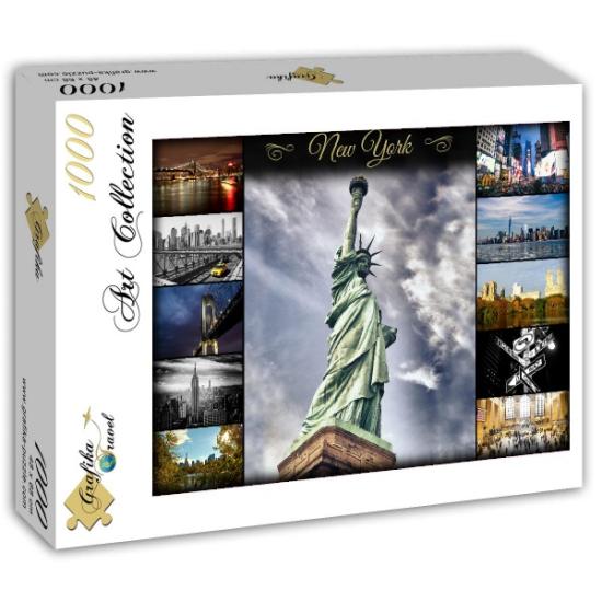 Grafika Collage New York Puzzle 1000 Teile