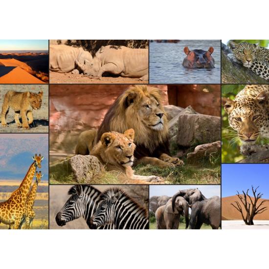 Grafika 1500-teiliges Wildlife-Collage-Puzzle