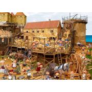 Grafika Puzzle „Bau des Schlosses“ mit 2000 Teilen